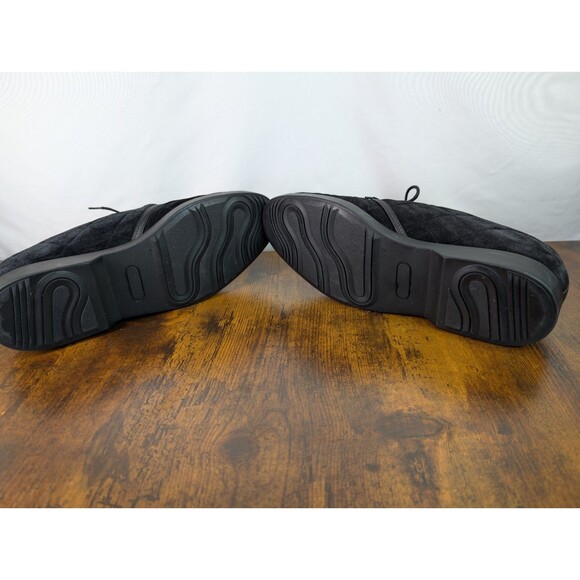 Sacha Made In Italy Black Quilted Suede Dress Shoes Size 11 main image 5